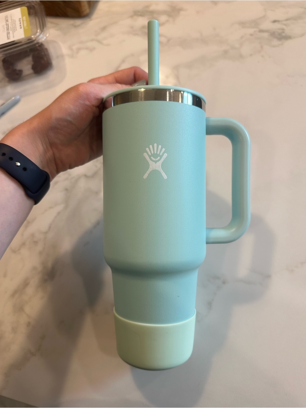 HydroFlask 40 oz All Around™ Travel Tumbler (Dew) + rubber boot